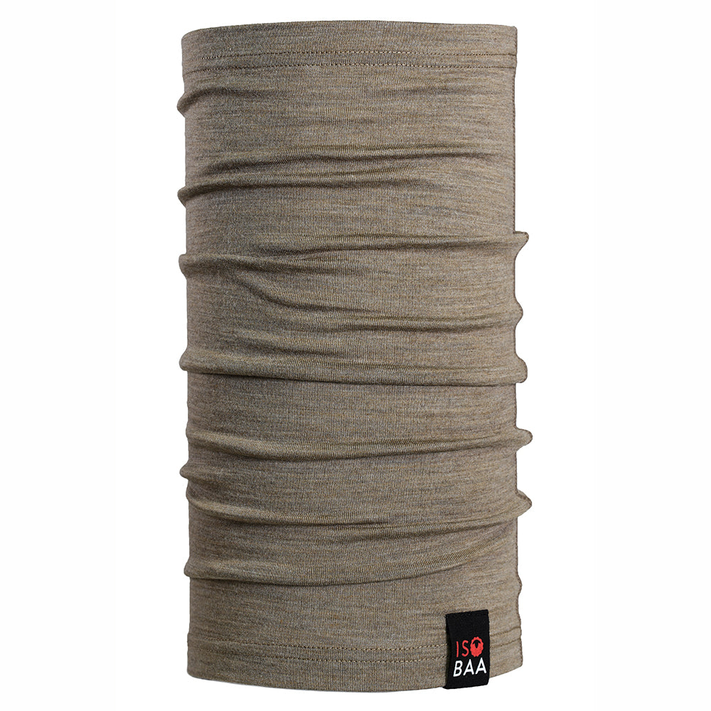 Isobaa Merino 180 Neck Warmer (Truffle Melange)