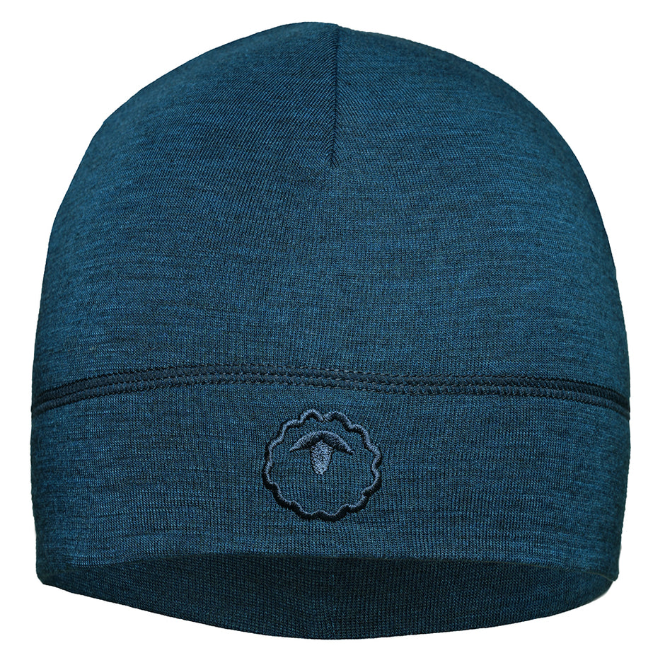 Isobaa Merino Blend 200 Sports Beanie (Petrol)