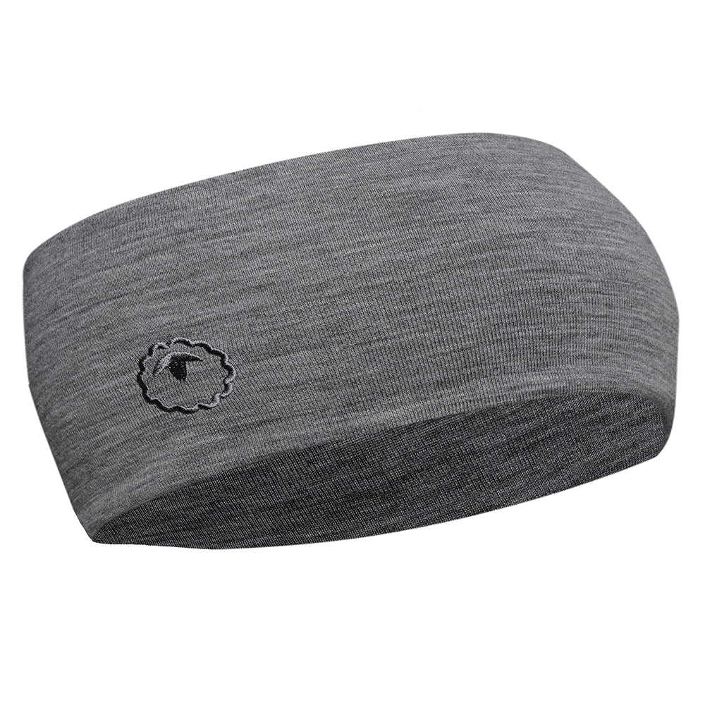 Isobaa Merino Blend 200 Sports Headband (Charcoal Melange)
