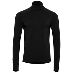 Mens 160 Merino Active Roll Neck (Black)