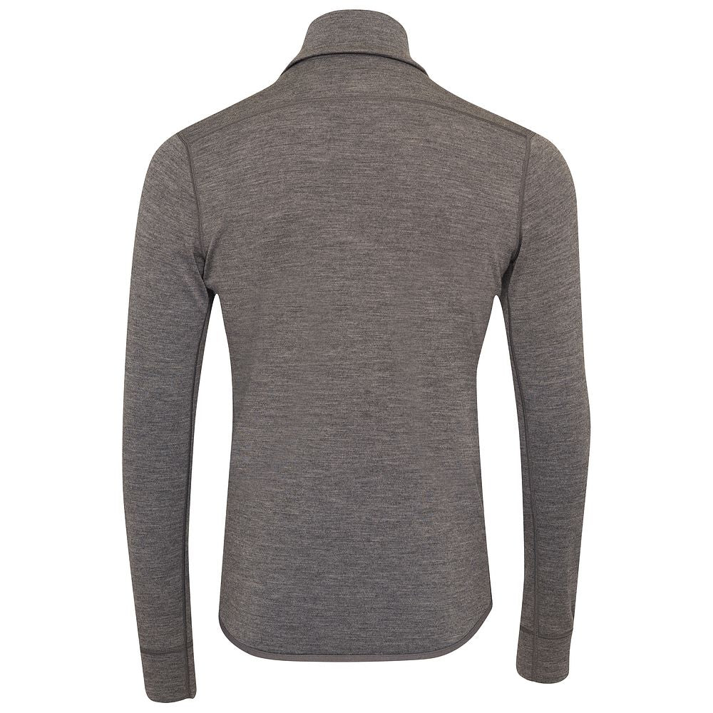 Isobaa | Mens 320 Merino Full Zip (Charcoal/Orange) | Step into a new level of comfort and versatility with our 320 Merino Full Zip Jacket