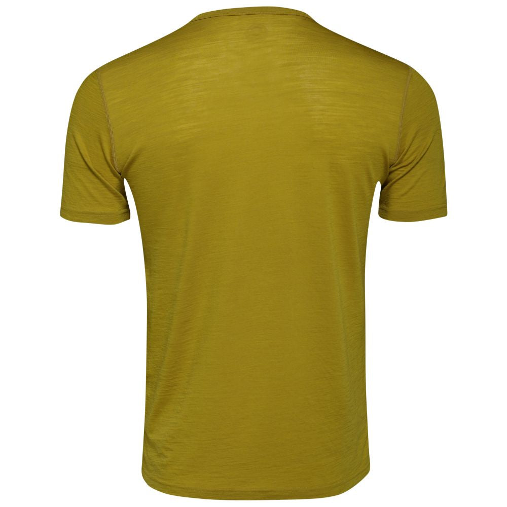 Isobaa | Mens Merino 150 Odd One Out Tee (Lime/Smoke) | Gear up for everyday adventures, big and small, with Isobaa's superfine Merino Tee.