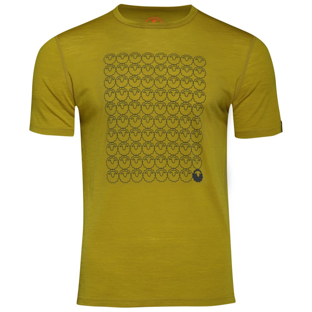 Isobaa | Mens Merino 150 Odd One Out Tee (Lime/Smoke) | Gear up for everyday adventures, big and small, with Isobaa's superfine Merino Tee.