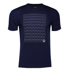 Mens Merino 150 Odd One Out Tee (Navy/Sky)