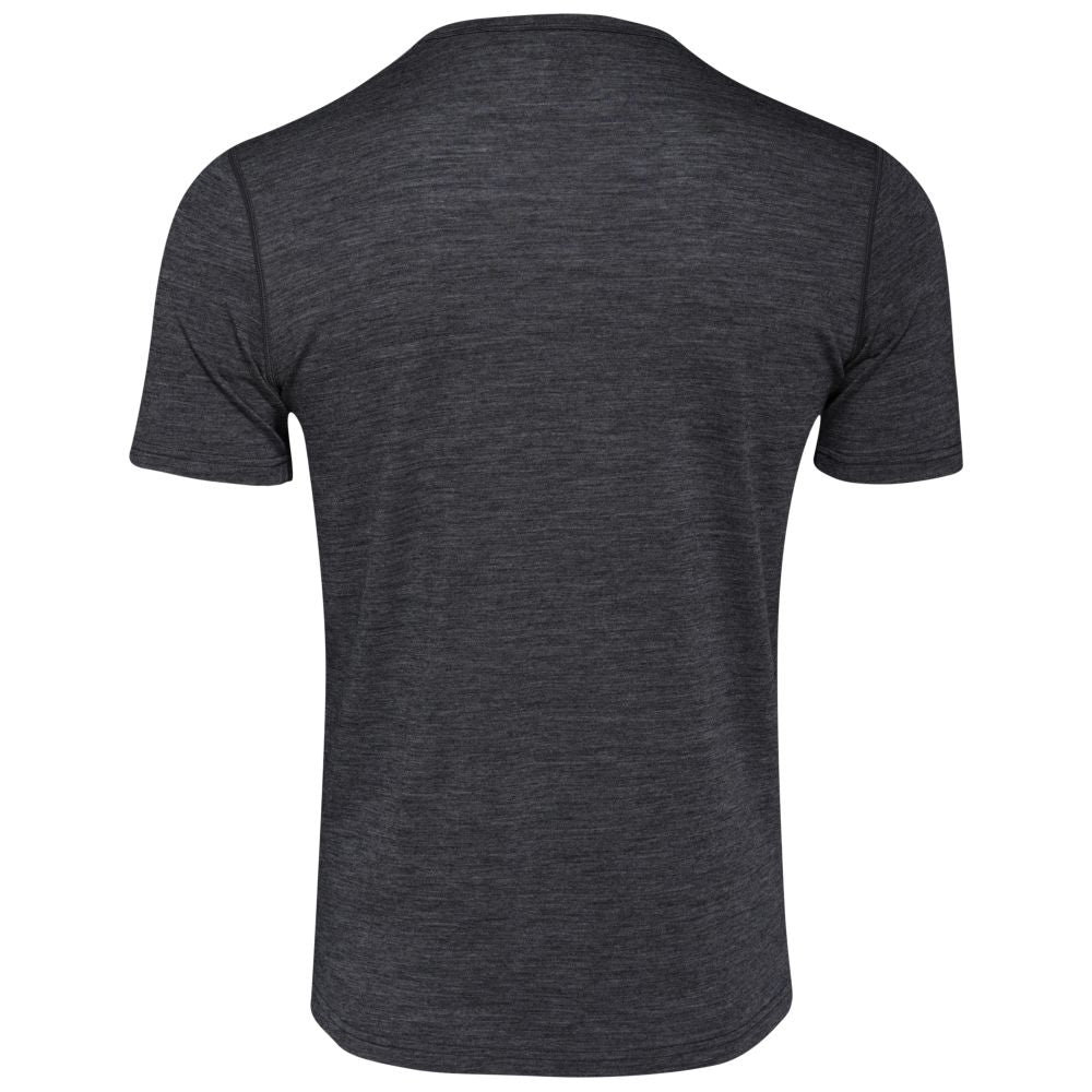 Isobaa | Mens Merino 150 Sheep Tee (Smoke/Black) | Gear up for everyday adventures in Isobaa's superfine Merino Tee.