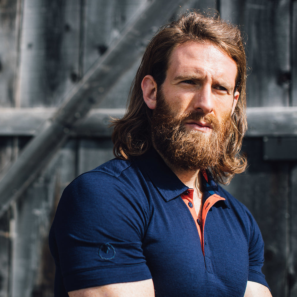 Isobaa | Mens Merino 180 Short Sleeve Polo Shirt (Black) | The ultimate Merino wool polo — perfect for weekend hikes, bike commutes, post-adventure coffee stops, office days, and everything in-between.