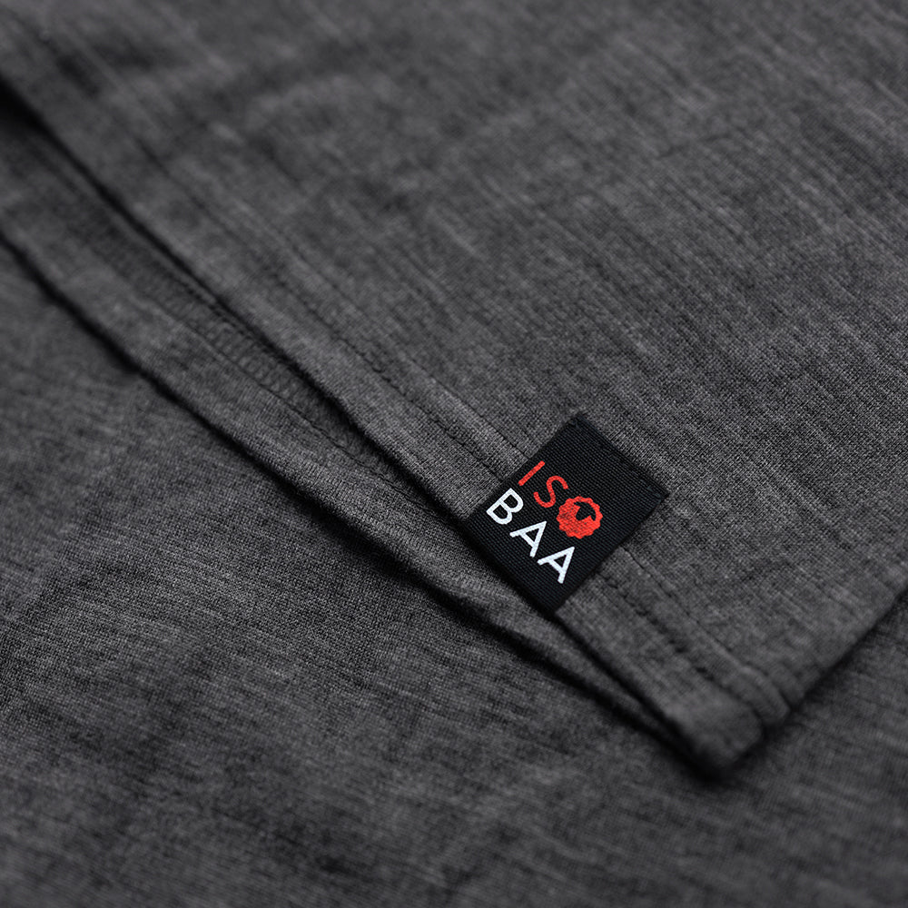 Isobaa | Mens Merino 180 Short Sleeve Polo Shirt (Black) | The ultimate Merino wool polo — perfect for weekend hikes, bike commutes, post-adventure coffee stops, office days, and everything in-between.
