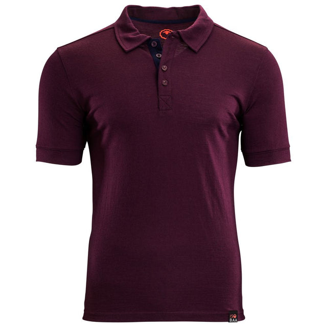 Isobaa | Mens Merino 180 Short Sleeve Polo Shirt (Black) | The ultimate Merino wool polo — perfect for weekend hikes, bike commutes, post-adventure coffee stops, office days, and everything in-between.