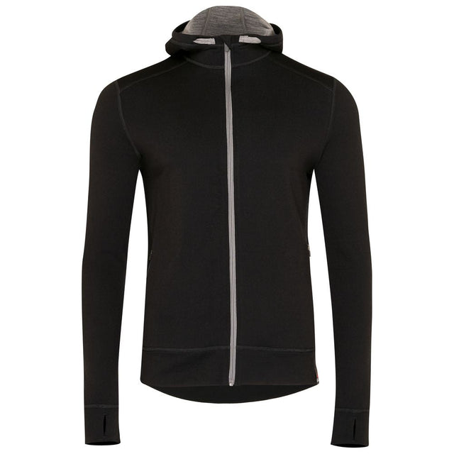 Isobaa | Mens Merino 260 Casual Hoodie (Black) | The best in warmth and versatility: Isobaa 260gm midweight Merino wool hoodie.