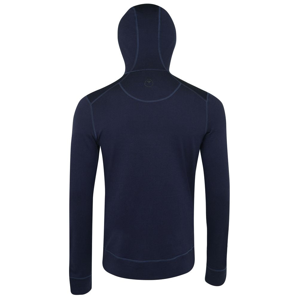 Isobaa | Mens Merino 260 Casual Hoodie (Navy) | The best in warmth and versatility: Isobaa 260gm midweight Merino wool hoodie.