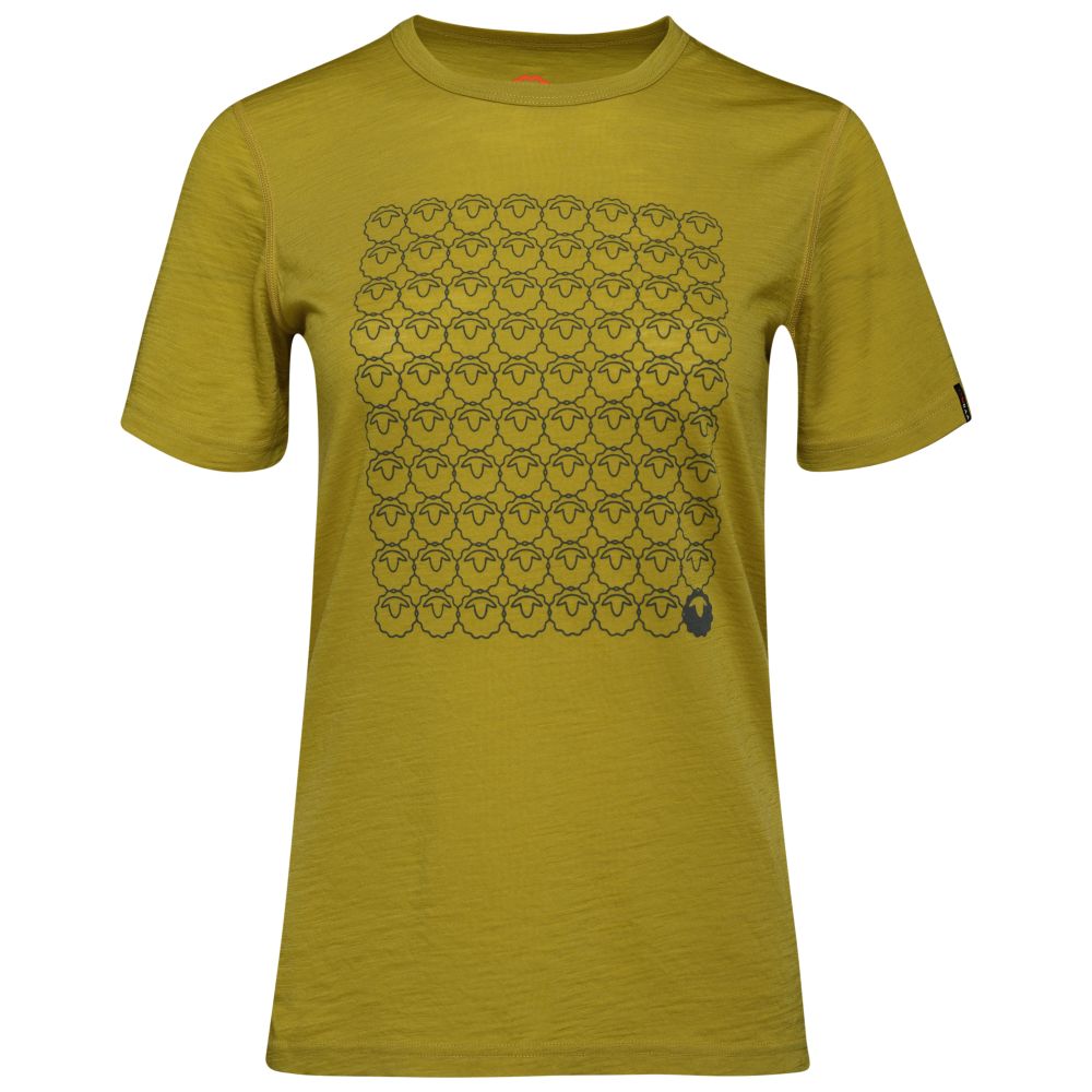 Isobaa | Womens Merino 150 Odd One Out Tee (Lime/Smoke) | Gear up for everyday adventures, big and small, with Isobaa's superfine Merino Tee.