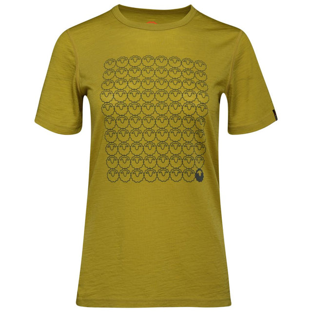 Isobaa | Womens Merino 150 Odd One Out Tee (Lime/Smoke) | Gear up for everyday adventures, big and small, with Isobaa's superfine Merino Tee.