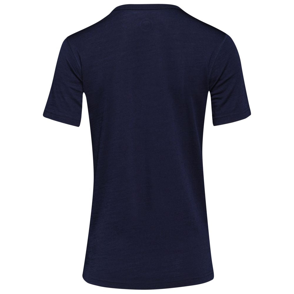 Isobaa | Womens Merino 150 Odd One Out Tee (Navy/Sky) | Gear up for everyday adventures, big and small, with Isobaa's superfine Merino Tee.