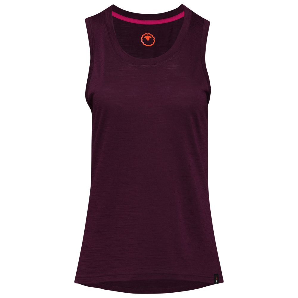 Isobaa | Womens Merino 150 Vest (Wine) | Be ready for any adventure with Isobaa's superfine Merino sleeveless Vest.
