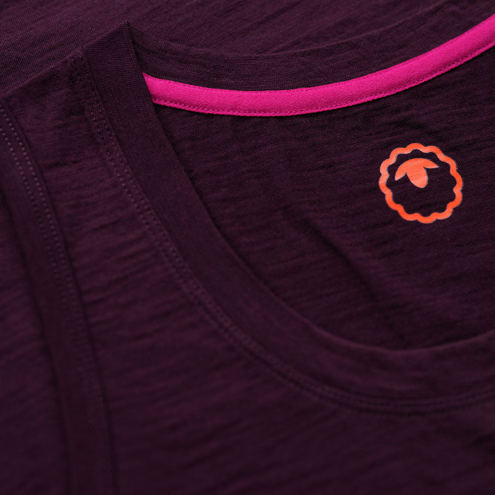 Isobaa | Womens Merino 150 Vest (Wine) | Be ready for any adventure with Isobaa's superfine Merino sleeveless Vest.