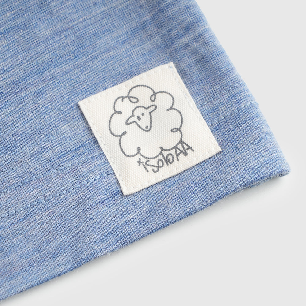 Junior Merino 150 Into The Wild SS Tee (Sky)
