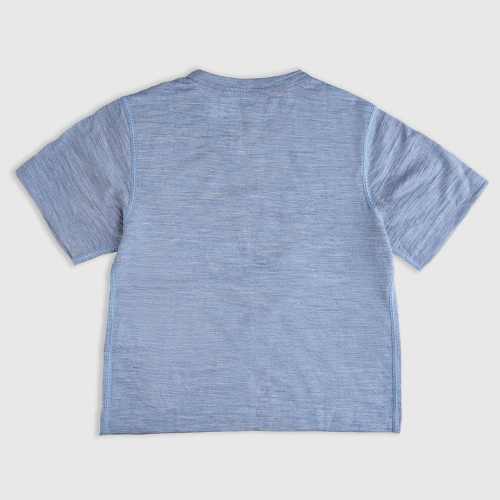 Kids Merino 150 Into The Wild SS Tee (Sky)
