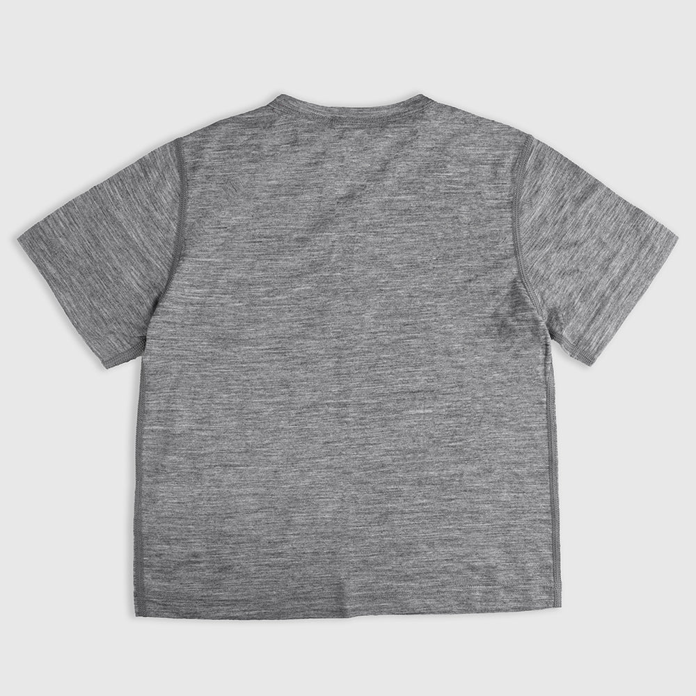 Kids Merino 150 Natures Time Out SS Tee (Charcoal)