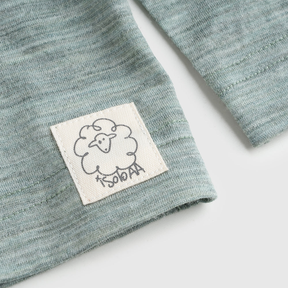 Kids Merino 150 Wool Explorer LS Tee (Agave)