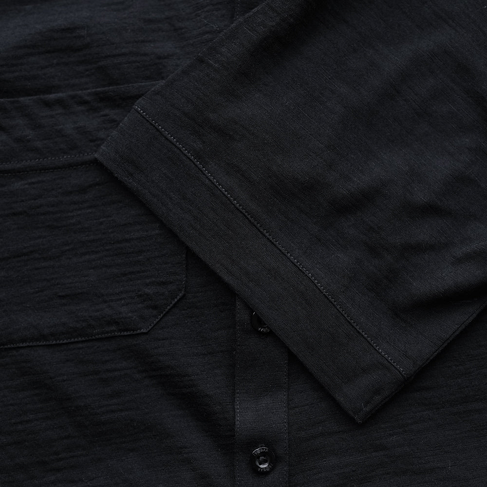 Mens 120 Ultrafine SS Shirt (Black)