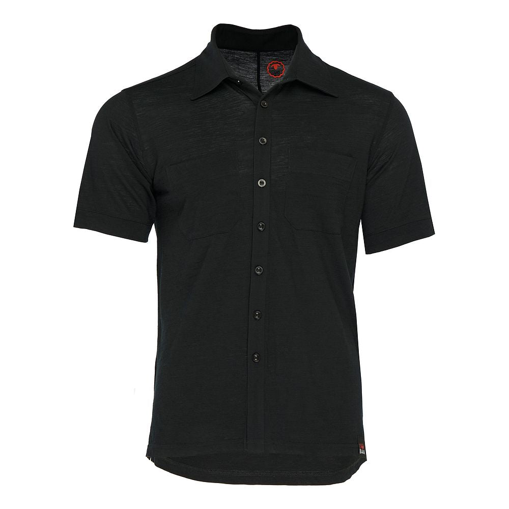 Mens 120 Ultrafine SS Shirt (Black)
