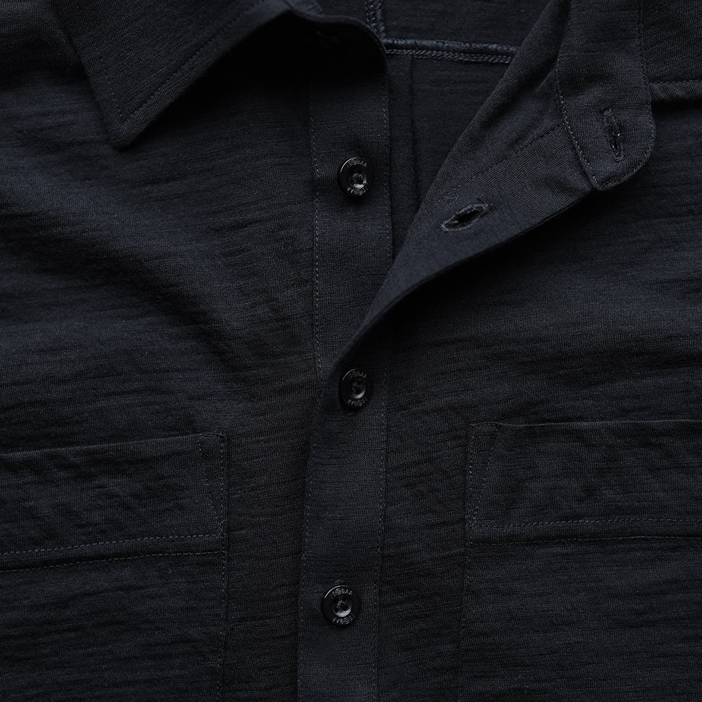 Mens 120 Ultrafine SS Shirt (Black)