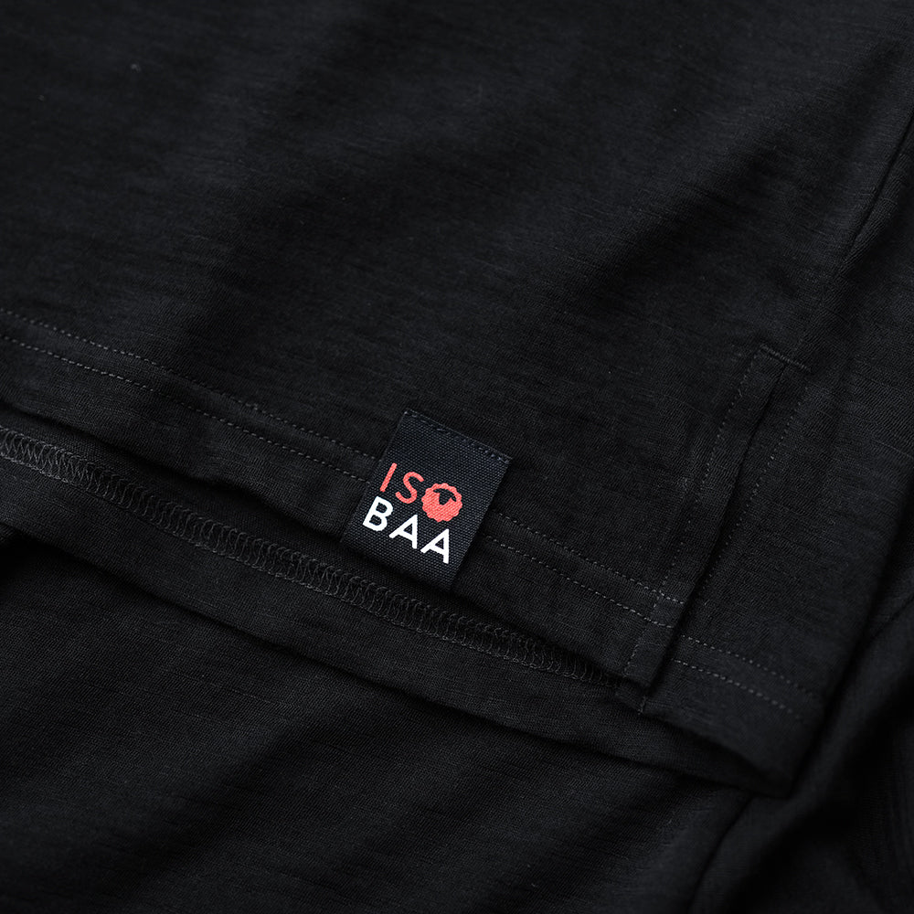 Mens 120 Ultrafine SS Shirt (Black)