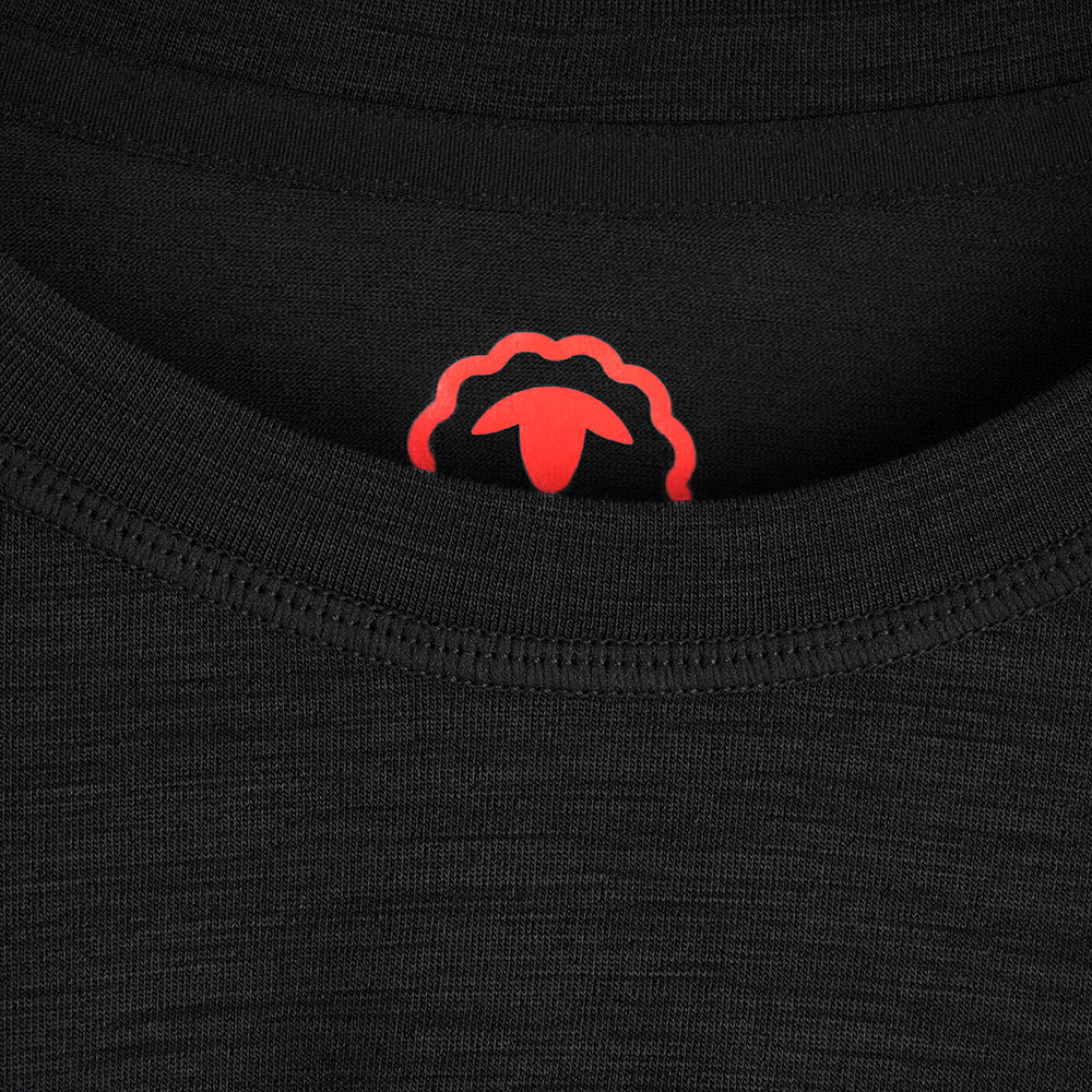 Mens Merino Blend 125 Ultrafine LS Crew (Black)