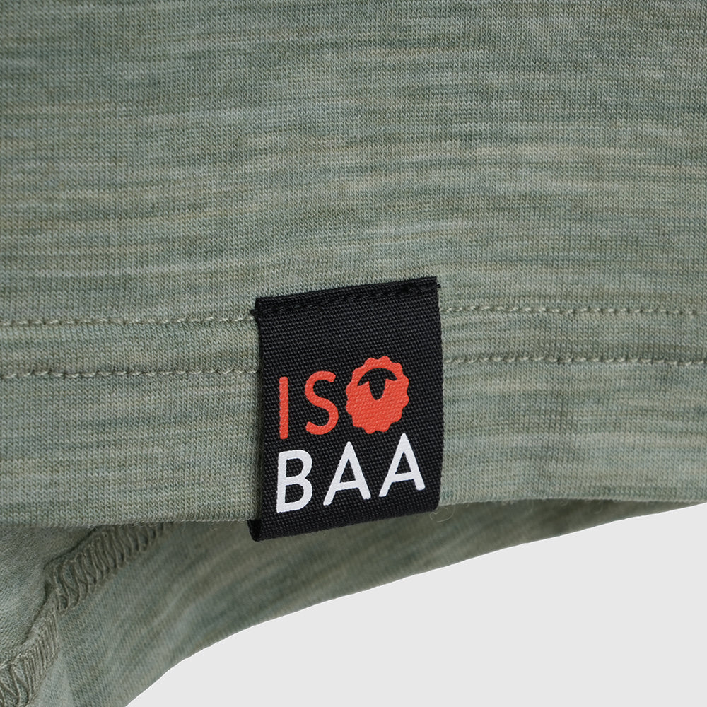Mens Merino Blend 125 Ultrafine LS Crew (Olive)