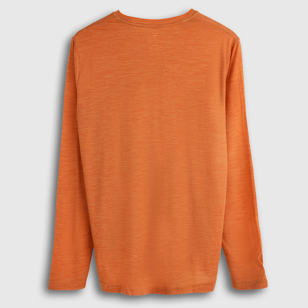 Mens Merino Blend 125 Ultrafine LS Crew (Spice)