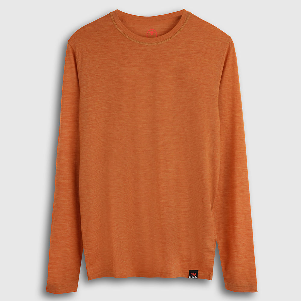 Mens Merino Blend 125 Ultrafine LS Crew (Spice)