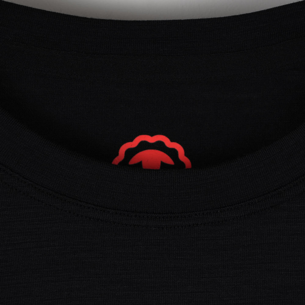 Mens Merino Blend 125 Ultrafine SS Crew (Black)