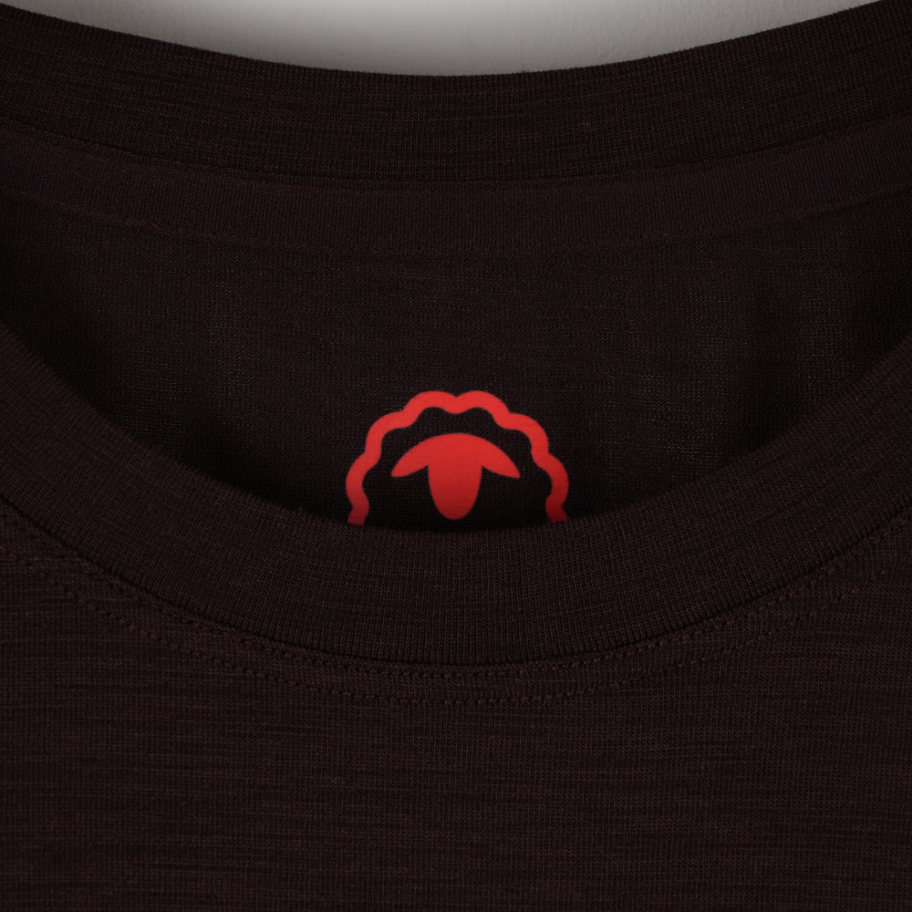 Mens Merino Blend 125 Ultrafine SS Crew (Brown Stone)