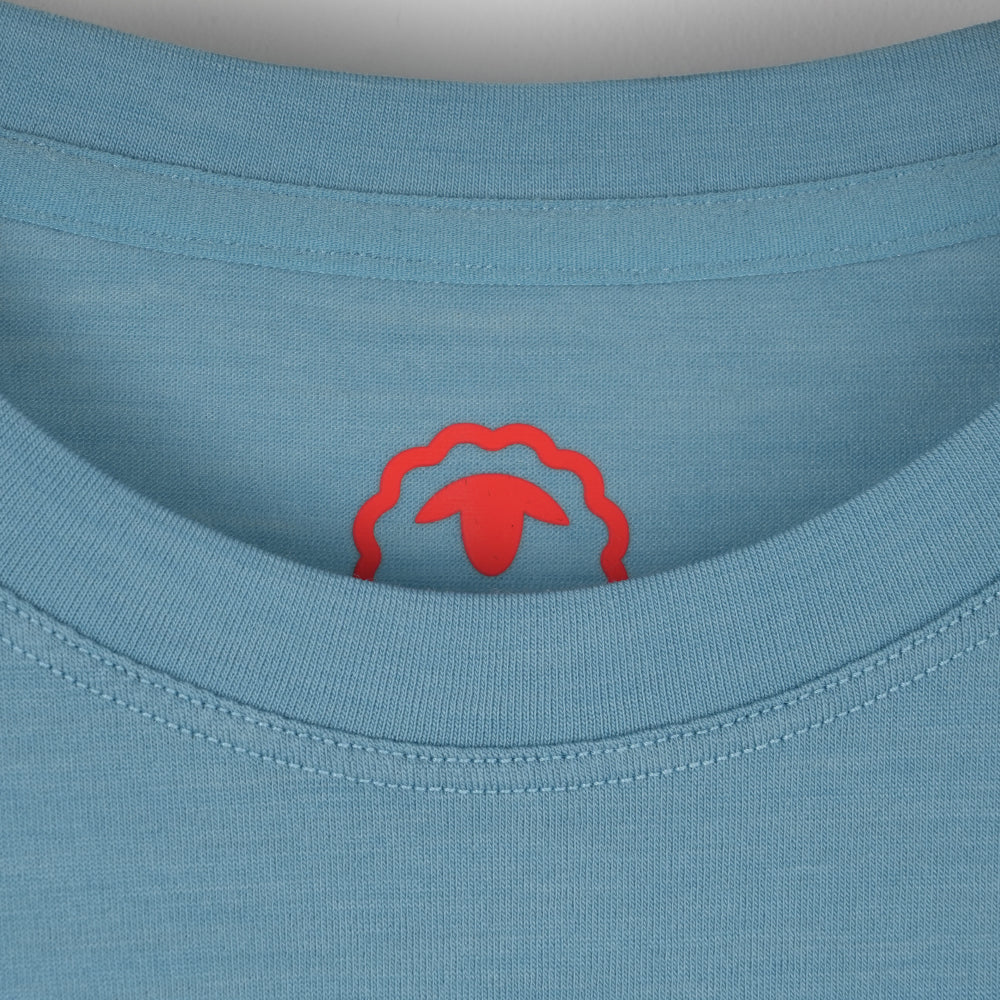 Mens Merino Blend 125 Ultrafine SS Crew (Lagoon)