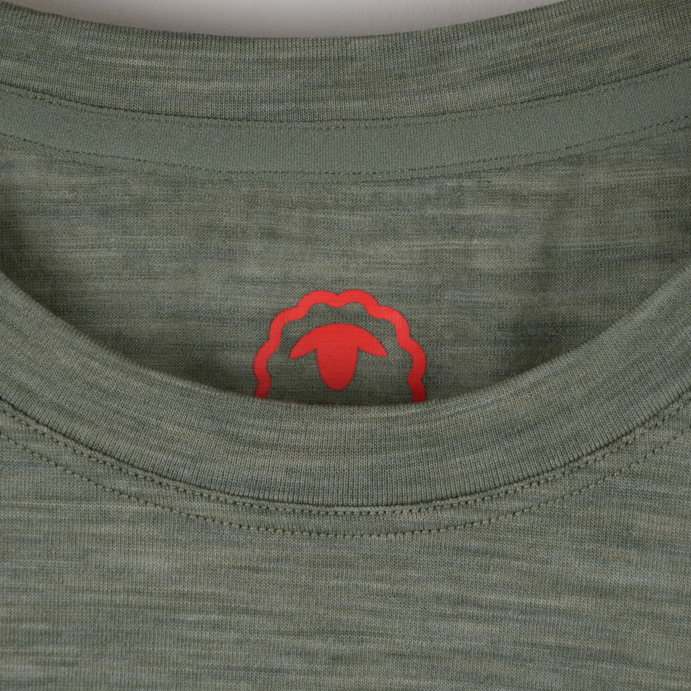 Mens Merino Blend 125 Ultrafine SS Crew (Olive)