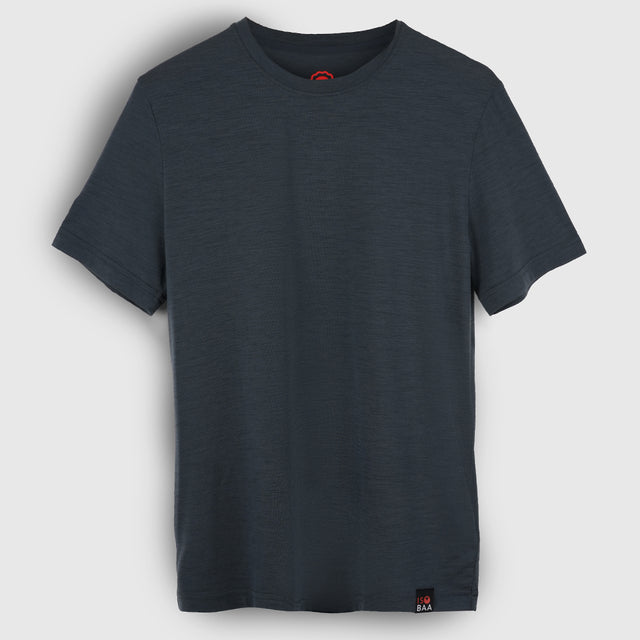 Mens Merino Blend 125 Ultrafine SS Crew (Turbulence)