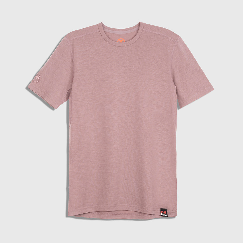 Mens Merino 150 Short Sleeve Crew (Burlwood)