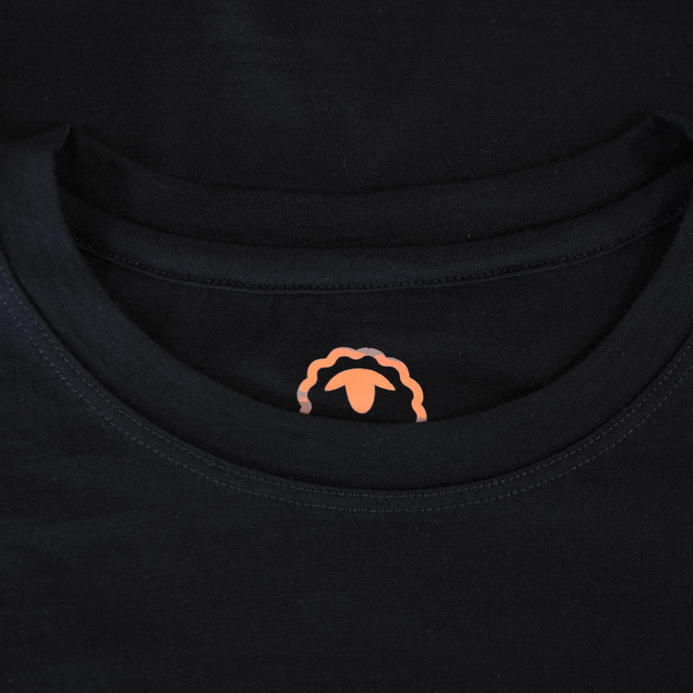 Isobaa Mens Merino 150 Peaks T-Shirt (Black/Grey)