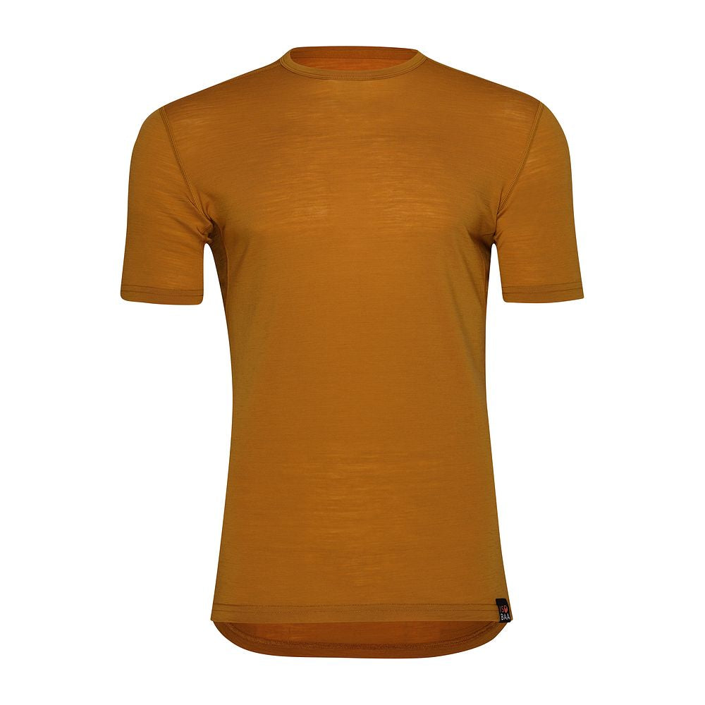 Mens Merino 150 Short Sleeve Crew (Mustard)