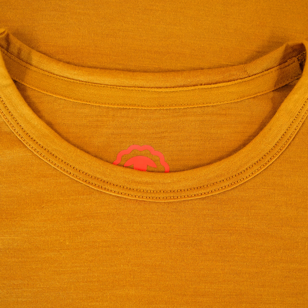 Mens Merino 150 Short Sleeve Crew (Mustard)
