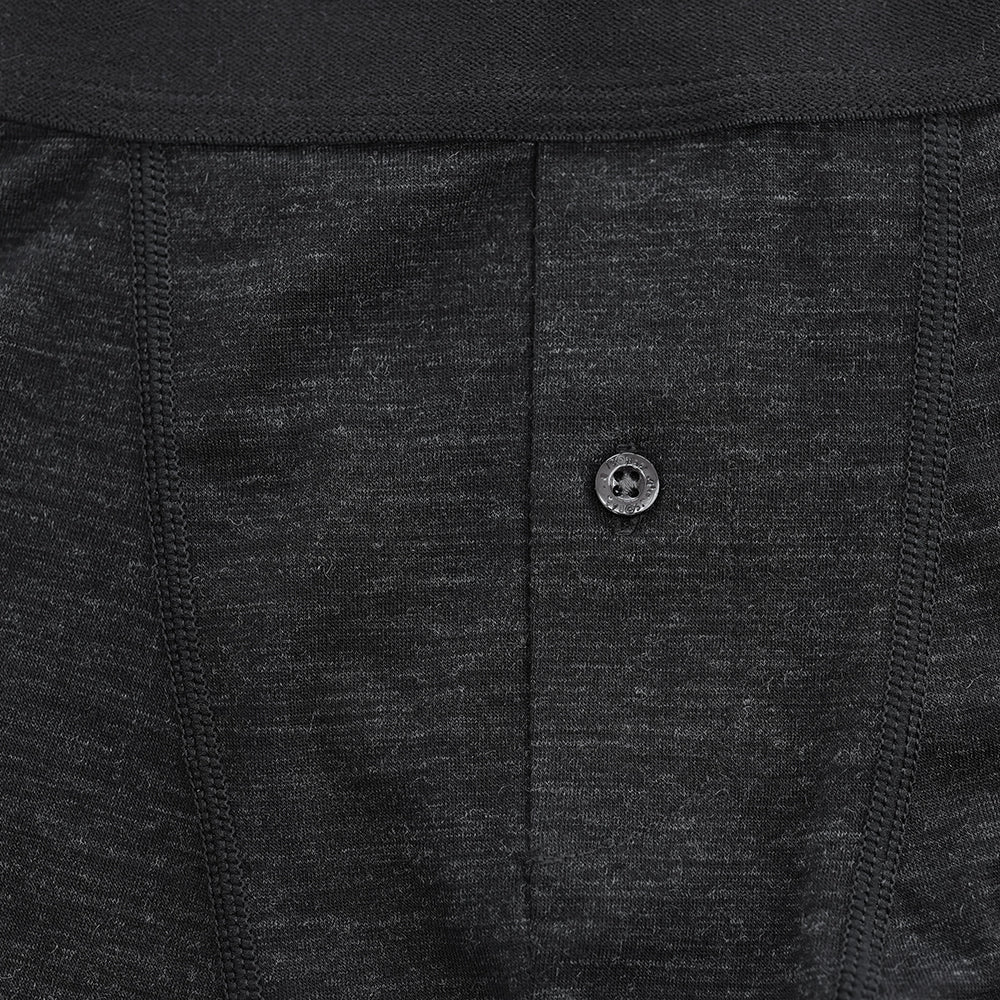 Mens Merino Blend 160 Fly Trunks (Black Melange)