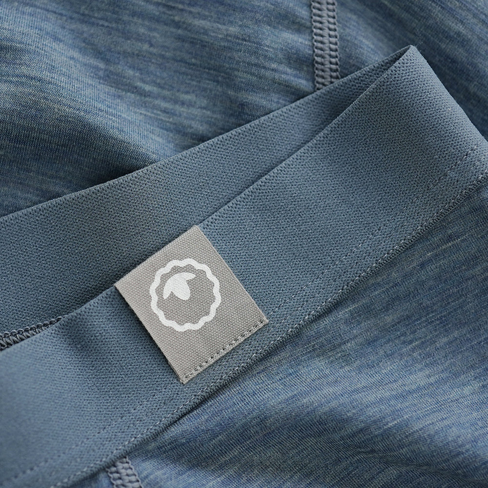 Mens Merino Blend 160 Fly Trunks (Ocean Melange)