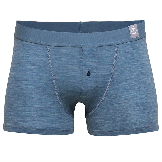 Mens Merino Blend 160 Fly Trunks (Ocean Melange)