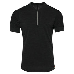 Mens 160 SS Cycle Zip Top (Black Melange)