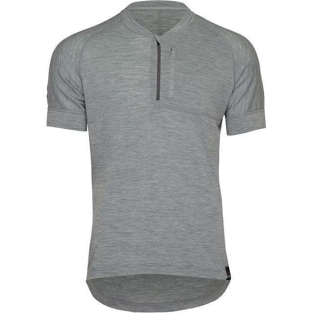Mens 160 SS Cycle Zip Top (Cloud Melange)