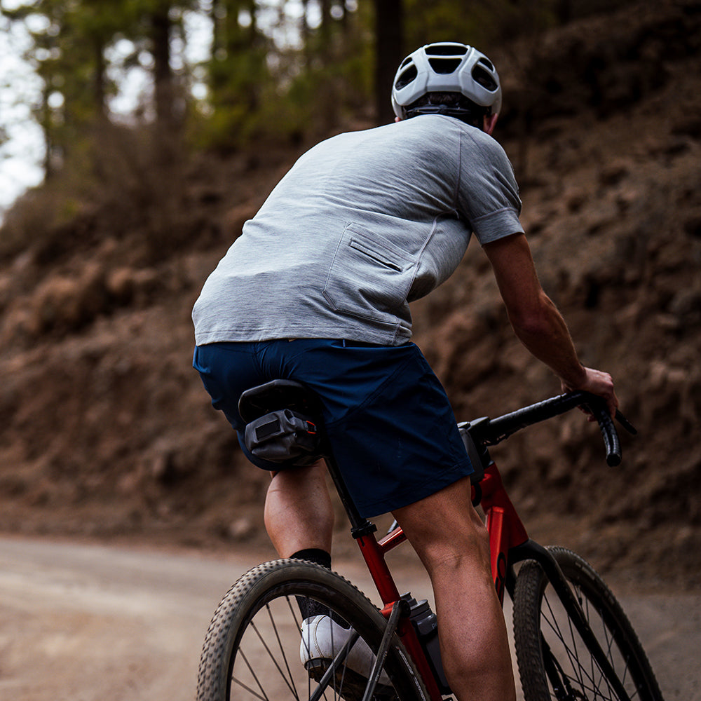 Mens 160 SS Cycle Zip Top (Cloud Melange) | Model: Joe