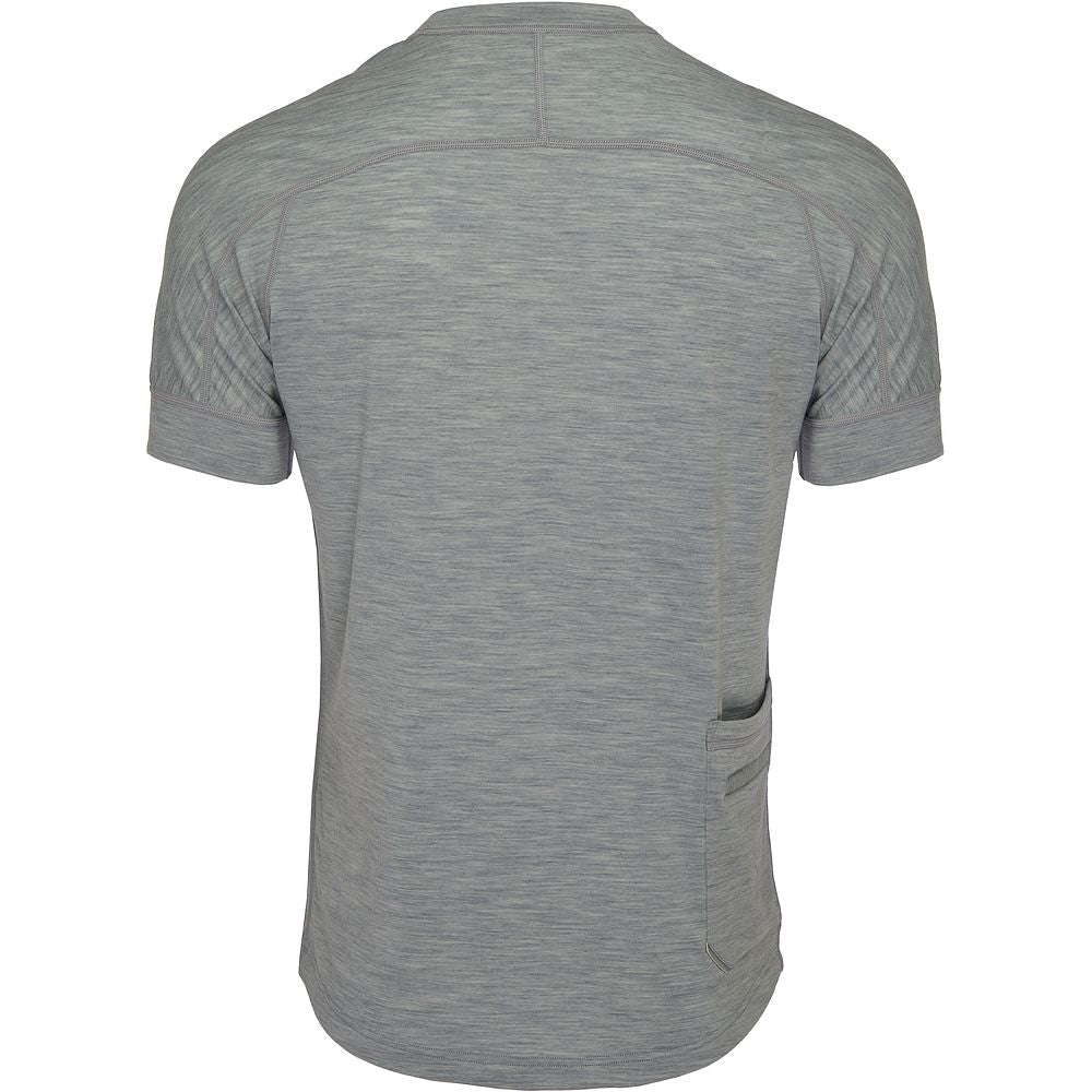 Mens 160 SS Cycle Zip Top (Cloud Melange)
