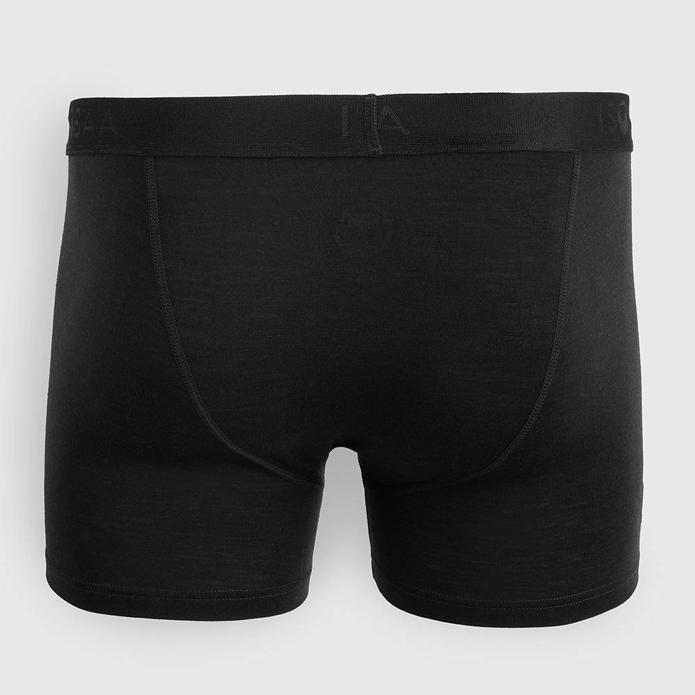 Mens Merino Blend 180 Boxers (2 Pack - Black)