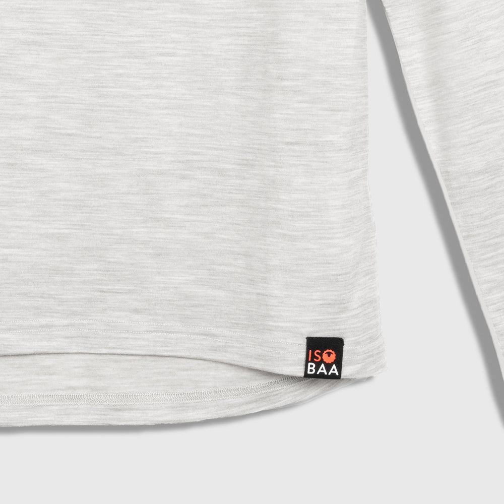 Mens Merino 180 Long Sleeve Crew (Jute)