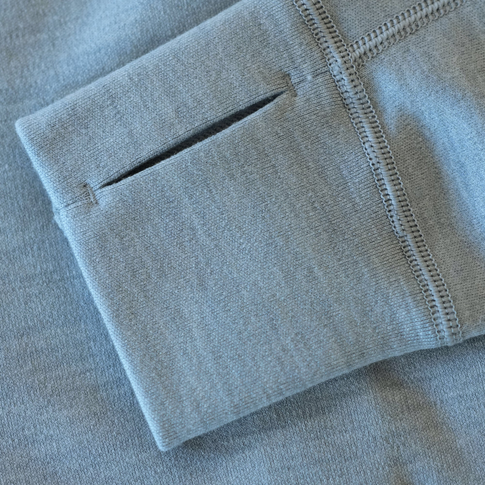 Isobaa Mens Merino 320 Long Sleeve Half Zip (Cloud Melange/Smoke)